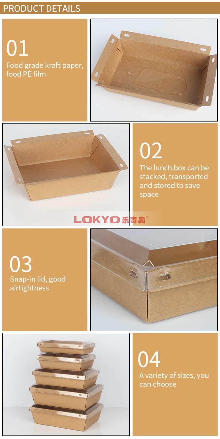 Ecofriendly paper lunch box