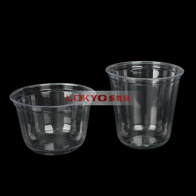 Transparent PET plastic cup