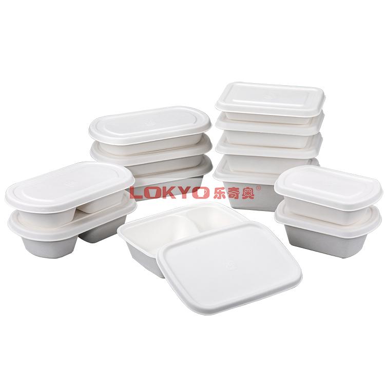 Degradable environmentally friendly lunch boxes
