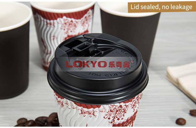 Colorful plastic lids for paper cup
