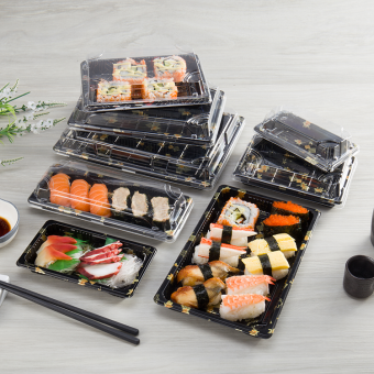 Rectangle Plastic Sushi Tray