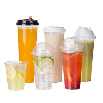 Takeaway milk tea cups