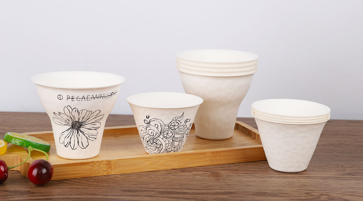 Mode Baru----Gelas Es Krim DIY Pulp Biodegradable